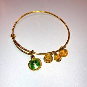 Alex & Ani August Birthstone Peridot Bracelet Gold